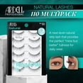 thumbnail image 2 of Ardell Reusable False Eyelashes 110, Natural Lightweight Strip Lashes, Black, 6 Pairs, 2 of 5