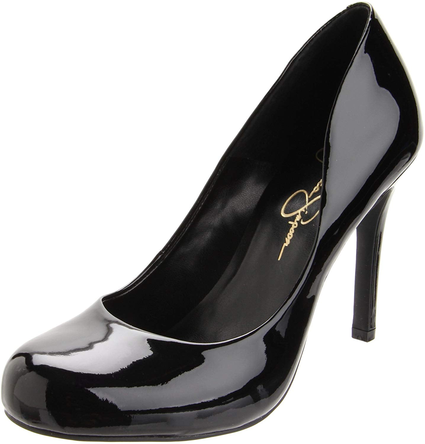 jessica simpson black patent leather heels