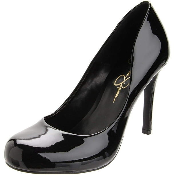 Jessica Simpson Jessica Simpson Women's Calie Black Patent Round Toe