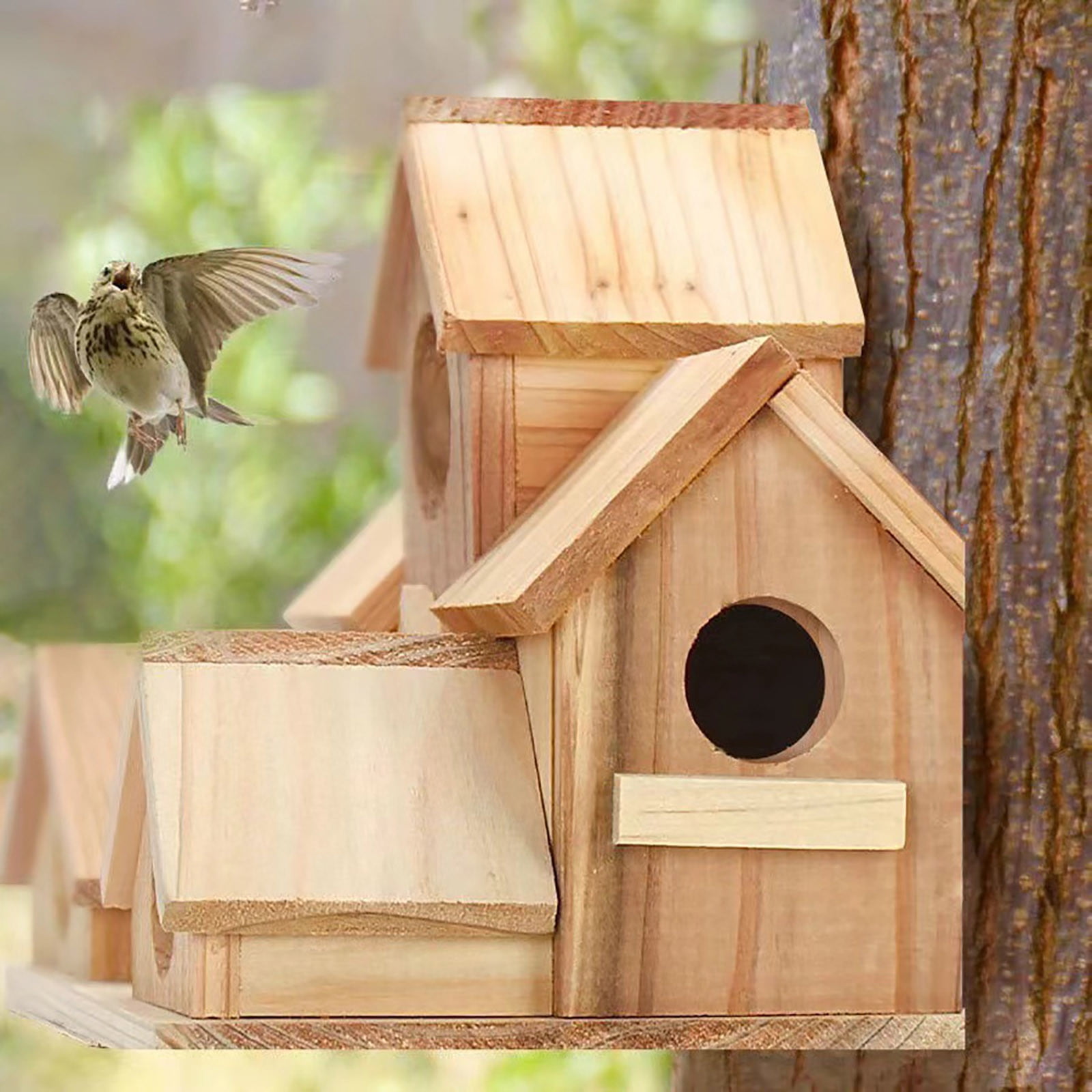 Stijggn Bird Feeder Durable Outdoor Hanging, Easy to Clean, Metal Mesh Ventilated, Bird Watching Gift & Garden Decor for Cardinals, Bluebirds & Wild Birds