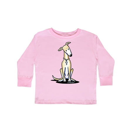 

Inktastic Curious Greyhound Gift Toddler Boy or Toddler Girl Long Sleeve T-Shirt