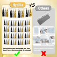 thumbnail image 3 of Fleco con forma de guirnalda con borlas Hysilla, 45 unidades, color negro, dorado y plateado, 3 of 3
