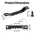 thumbnail image 2 of Januofit Sawtooth Picture Hangers Heavy Duty, 25 Pack Sawtooth Hangers and Screws for Hanging Canvas Photos Frame Clock Paintings Artwork (Black), 2 of 5