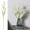 White, variant on ZTTD Orchids Artificial Flowers, 1 Bunches Fake Silk Flowers for Decoration, Long Stem Artificial Flowers for Tall Vase Home Decor Indoor - White