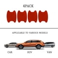 thumbnail image 3 of 4PCS Carbon Fiber Anti-Scratches Car Cup Protector, Non-Marking Auto Door Protective Film, Universal for Most Handles (Red/4PCS), 3 of 6