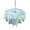 Teal Green, variant on Outdoor Tablecloths with Umbrella Hole & Zipper, Beach Coastal Round Tablecloths 60 Inch, Summer Coral Starfish Nautical Ocean Vintage Waterproof Table Cloth, Patio/Pool/Picnic Table Covers