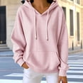 thumbnail image 4 of Qiggri Womens Striped Hooded Sweatshirt,Soft Casual Long Sleeve Pullover,Oversized Hoodie with Pocket for Daily Wear, 4 of 4