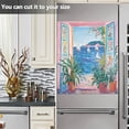 thumbnail image 3 of Yayeee Magnetic Dishwasher Cover for The Front Decoration Home Kitchen Machine Sticker Protector, Seaside Door, 3 of 6