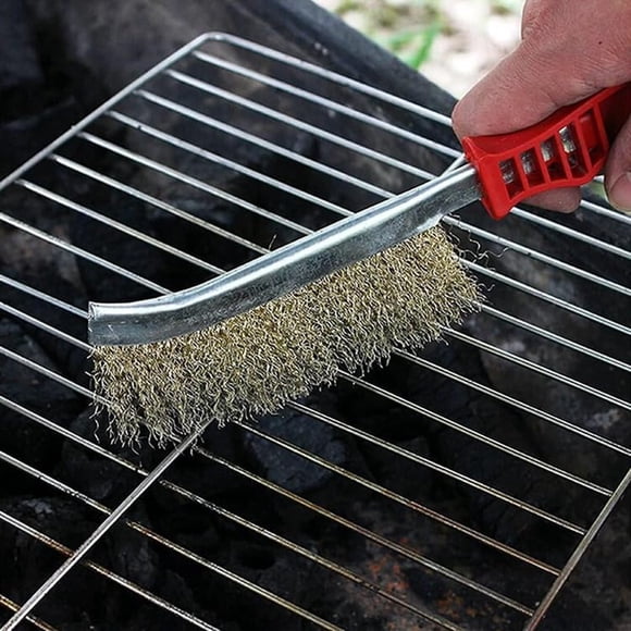 Heavy Duty Grill Cleaning Brush with Steel Wire for Outdoor BBQ Oven and Barbecue Tool Function Scraper
