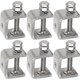 thumbnail image 1 of 30mm C Clamps for Woodworking & Metal Welding, Stainless Steel Adjustable Wide Jaw Desktop Clamps, 1 of 5
