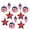 Red, variant on JNHKLASR 4th of July Patriotic Hanging Star Ornaments for Tree,Hanging Small Star Decorations for Home Party,Memorial,independence,Labor Day,Christmas Tree Decor,Blue Red and Silver