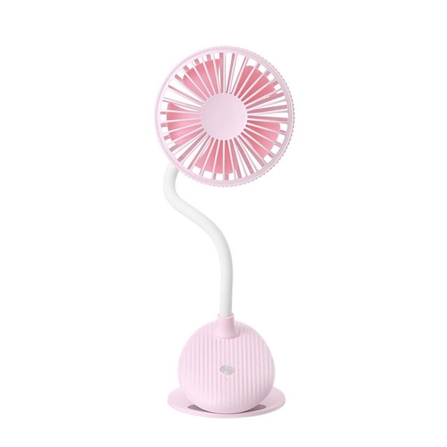 leyfeng Ventilador con clip, ventilador pequeño con carga USB, ventilador de escritorio silencioso, ventiladores de refrigeración para cochecito de bebé, portátil flexible