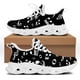 thumbnail image 1 of Zapatillas Doginthehole para hombre, diseño de notas musicales, informales, para caminar, de malla transpirable, con plataforma, 1 of 6