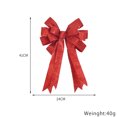 thumbnail image 1 of Adornos navideños, lazos con purpurina en polvo, colgantes para árbol de Navidad, adornos navideños con lazo, decoración de moda, 1 of 4