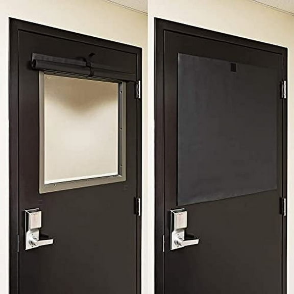 Lockdown Shades, Classroom Blackout Shades for Windows and Doors. Next Generation Vinyl Fabric. Patented, Easy to Clean Room Darkening Shades. Custom Sizing Available (8 x 36)