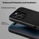thumbnail image 4 of Funda de piel Belemay compatible con iPhone 16 Pro Max negra, 4 of 9
