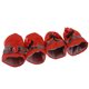 thumbnail image 2 of Greeniant 4 unids/set de zapatos de invierno para perros de compañía, botines impermeables para la lluvia y la nieve, calcetines, zapatos antideslizantes Ropa para mascotas rojo Número 6 Greeniant JJ16424-06, 2 of 6