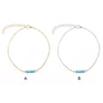 thumbnail image 2 of Boho Bracelets de Cheville Universel Turquoise Bijoux Résistant à l'Usure Décorations de Style Bohème Valentines Jour Chevilles pour les Femmes Mis en Argent, 2 of 7