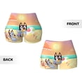 thumbnail image 5 of Lsque Bluey Pattern High Waisted Biker Shorts for Women-Tummy Control Fitness Athletic Workout Running Yoga Gym Shorts,Moisture-Wicking-Small, 5 of 9