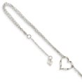 thumbnail image 1 of 14k White Gold Double Strand Heart 9 Inch Plus 1 Anklet Ankle Bracelet Love, 1 of 6
