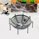 thumbnail image 1 of Plato decorativo de tela de araña, decoración de platos de dulces, accesorios de fiesta, estante de entrada de café para el hogar, soporte interior pa negro con soporte, 1 of 8