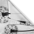 thumbnail image 3 of Ambesonne Dandelion Kitchen Curtains, Faded Blowball Plant, 55"x39", White Black, 3 of 3