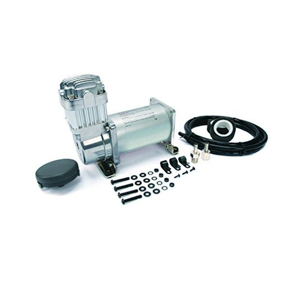 VIAIR Corporation 325C Silver Compressor (12V, 33% Duty, Sealed, w/o Leader Hose, w/o Check Valve)