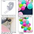 thumbnail image 4 of Kit de guirnalda de globos con temática tropical, 112 piezas de decoraciones para fiestas hawaianas, globos de confeti azul, verde y rosa intenso con tiras y hojas de palmera para cumpleaños, 4 of 5