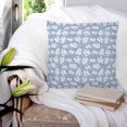 thumbnail image 3 of Light Blue White Leaves 18x18 Pillow Covers Set of 2, Spring Pastoral Rustic Botanical Throw Pillow Covers Decorative Couch Cushion Case, Microfiber Square Pillowcases for Bedroom Car Living Room, 3 of 7