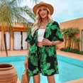 thumbnail image 2 of Hawaiian Shirts for Women, Women's Hawaiian Shirt and Shorts Button Down Short Sleeve Outfits Sunglasses Tropical Summer Beach Holiday Party Fancy Dress, 2 of 7