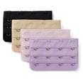thumbnail image 1 of INSPIRE CHIC Women's 3 Rows 4 Hooks Bra Extenders Straps Extension Multi-Color-1 3 Rows 4 Hooks 4 Pcs, 1 of 5