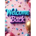 thumbnail image 4 of Welcome Back Banner for Office School Decorations with Balloons Colorful Pencils Party Supplies and Festive Backdrop for Event Celebration Classroom Decor, 4 of 4