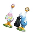 thumbnail image 4 of 2 piezas luces de decoración de césped pareja ducks ornamento de jardín creativo resina patio de arte decoración de resina escultura de animales para, 4 of 8