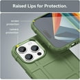thumbnail image 6 of for Apple iPhone 15 Pro Max Case for Man, Heavy Duty Shockproof Phone Case Support Wireless Charging Cover for iPhone 15 Pro Max HD Green, 6 of 16