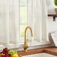 thumbnail image 2 of Tier Curtains 36 Inch for Small Window Linen Blend Cafe Curtains Farmhouse Rustic Half Window Drapes for Kitchen Living Room Bedroom Light Filtering Rod Pocket 2 Panels Neutral Crude, 2 of 8