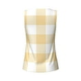 thumbnail image 5 of PAYOHTO Summer Tank Tops for Women Tartan Plaid Yellow Workout Sleeveless Shirts, 5 of 8