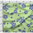 thumbnail image 2 of Soimoi Floral Printed,Cuddle Minky Fabric, Sewing Fabric by The Yard 56 Inch Wide,Decorative Plush Soft Fabric, Baby Garments, Toys and Blankets, Lime Green, 2 of 5