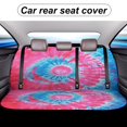 thumbnail image 5 of Colorful Swirls Tie-dye Car Rear Seat Cover Accessories Universal Fit Car Seat Covers Durable, 5 of 6