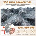 thumbnail image 4 of Costway 6 FT Christmas Tree Artificial Xmas Tree with 553 Branch Tips 230 LED Lights, 4 of 10