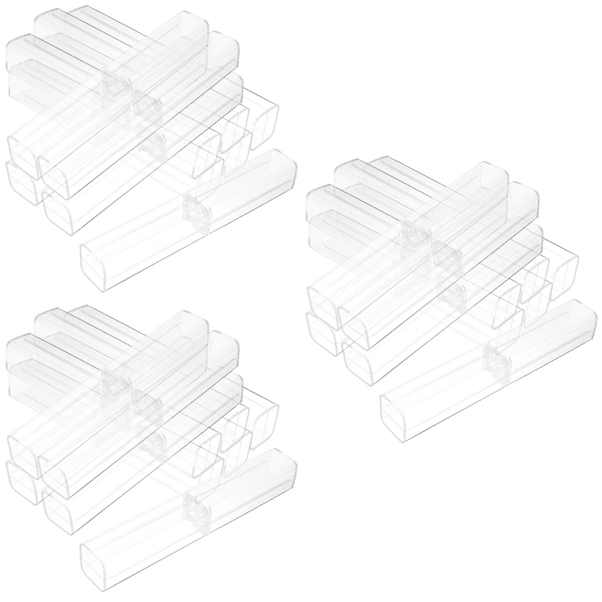 SHOWERORO Clear Pencil Cases, Compact and Portable, Perfect for Business Trips, 75Pcs