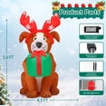 thumbnail image 6 of GOOSH 5 FT Christmas Inflatables Dog Puppy with Gift Box, Inflatable Dog Christmas Decorations Blow Up Dog,  Xmas Decorations Clearance with LED Lights for Christmas Holiday Party Yard Garden Decor, 6 of 7
