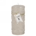 thumbnail image 1 of Set of 4 Pillar Silver Glitter Candle, 1 of 1