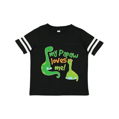 

Inktastic My Papaw Loves Me Dinosaur Gift Toddler Boy Girl T-Shirt