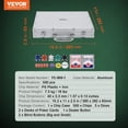 thumbnail image 2 of KFFKFF 500-Piece Poker Chip Set with Aluminum Case Cards 11.5 Gram Casino Chips, 2 of 10