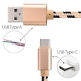 thumbnail image 5 of USB Type C Charging Cable (3ft), Borz USB C Nylon Braided Charger Cord for Samsung Galaxy Note 9 8 S10 S10E S9 S8 Plus, LG G7 G6 G5 V40 V30 V20, Nexus 5, Google Pixel 3/3 XL, Oneplus 6T/6/5, 5 of 9