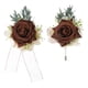 thumbnail image 1 of Conjunto de Corsage de Muñeca Marrón y Boutonnières Uxcell, Corsage de Flores Artificiales para Boda Novia Novio Ceremonia Aniversario Baile Fiesta, 1 of 6