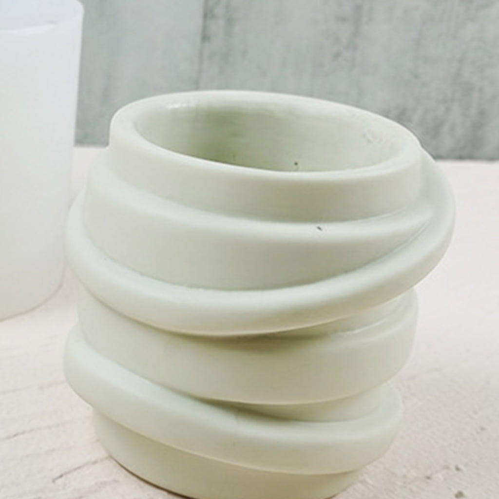Succulents Flower Pot Resin Silicone Mold Suitable for Diy Garden Concrete Flower Pot Candle Holder Crafts Home Decor