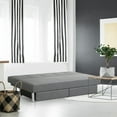 thumbnail image 4 of Costway Convertible Futon Sofa Bed Adjustable Couch Sleeper w/ Two Drawers Grey, 4 of 10