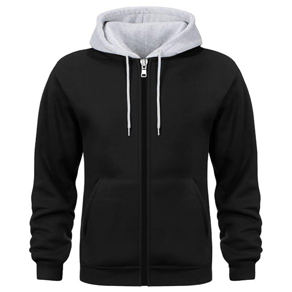 Black Hoodie for Men Mens Hoodies Zip Up Heavyweight Sweatshirt Mens Black Hoodie Sweatshirt Mens Henley Shirts Long Sleeve