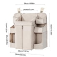 thumbnail image 3 of Hanging Diaper Storage Rack for Nursery, Multi-pocket Washable Crib Organizer for Baby Essentials, Compact and Convenient Storage for Baby Clothes, Diapers, Wipes, 3 of 6